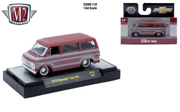 M2 Machines AutoThentics Rel 110 1:64 1975 Chevrolet Van G10