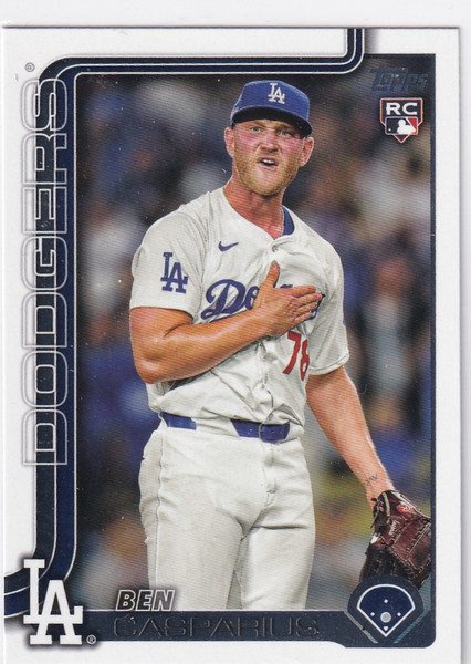 2025 TOPPS SERIES TWO #384 BEN CASPARIUS- LOS ANGELES DODGERS