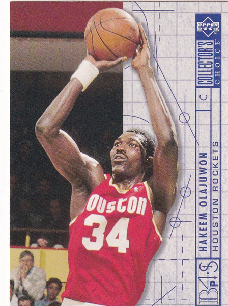 1994 UPPER DECK #381 HAKEEM OLAJUWON BLUEPRINT- HOUSTON ROCKETS