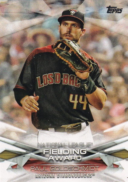 2018 TOPPS #MLBA-17 PAUL GOLDSCHMIDT FIELDING AWARD- ARIZONA DIAMONDBACK