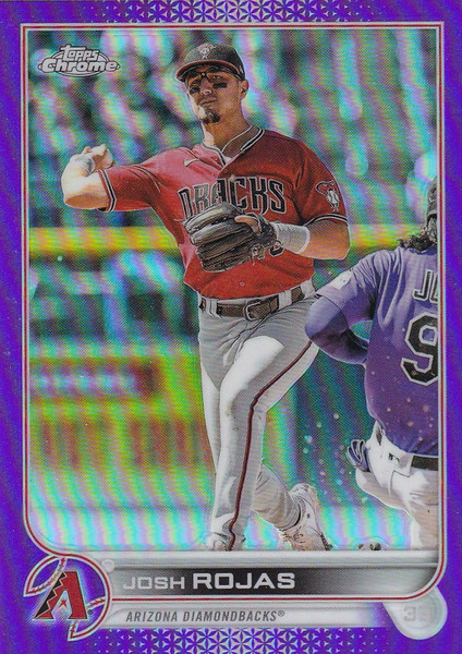 2022 TOPPS CHROME #USC172 JOSH ROJAS PURPLE- ARIZONA DIAMONDBACKS