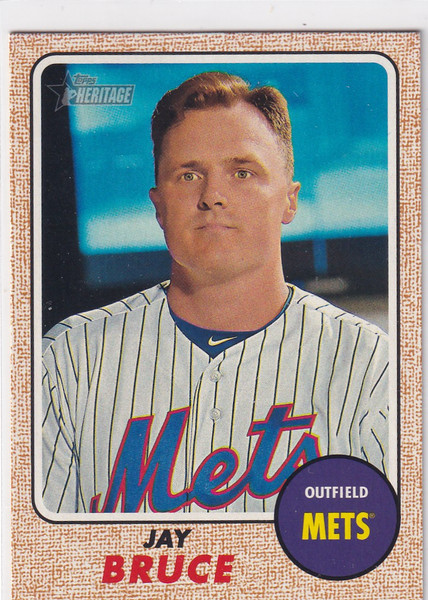 2017 TOPPS HERITAGE #453 JAY BRUCE- NEW YORK METS