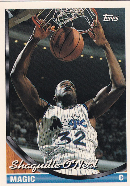 1993 TOPPS #181 SHAQUILLE ONEAL- ORLANDO MAGIC