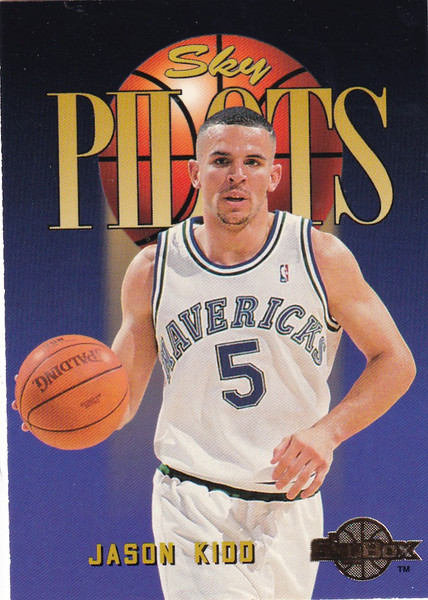 1995 SKYBOX #343 JASON KIDD SKY PILOTS- DALLAS MAVERICKS