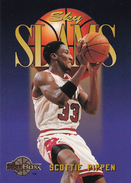 1996 SKYBOX #310 SCOTTIE PIPPEN SKY SLAMS- CHICAGO BULLS