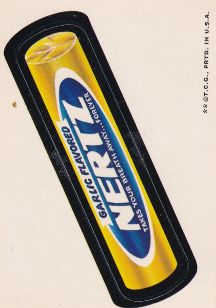 1973 WACKY PACKAGES GARLIC FLAVORED NERTZ- WACKY PACKAGES