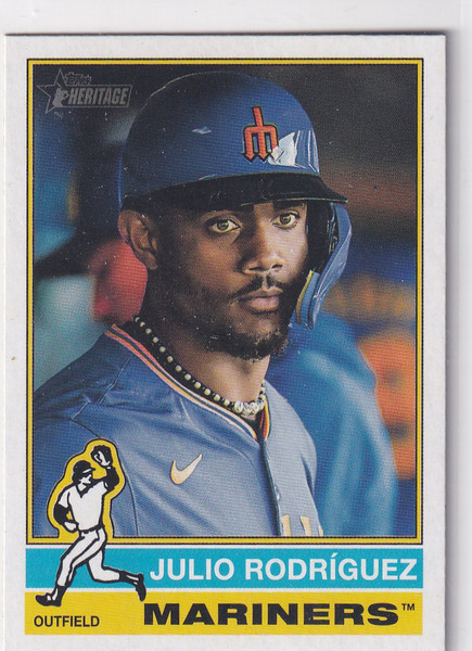 2025 TOPPS HERITAGE #369 JULIO RODRIGUEZ- SEATTLE MARINERS