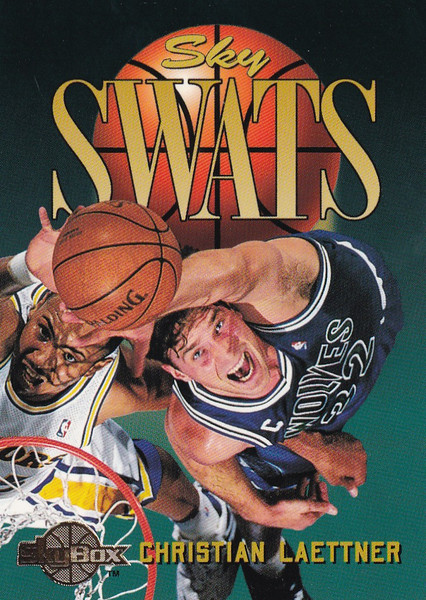 1995 SKYBOX #329 CHRISTIAN LAETTNER SKY SWATS- MINNESOTA TIMBERWOLVES