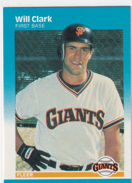 1987 FLEER #269 WILL CLARK- SAN FRANCISCO GIANTS
