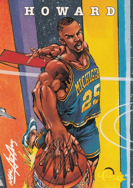1994 CLASSIC #103 JUAN HOWARD ILLUSTRATION- WASHINGTON BULLETS