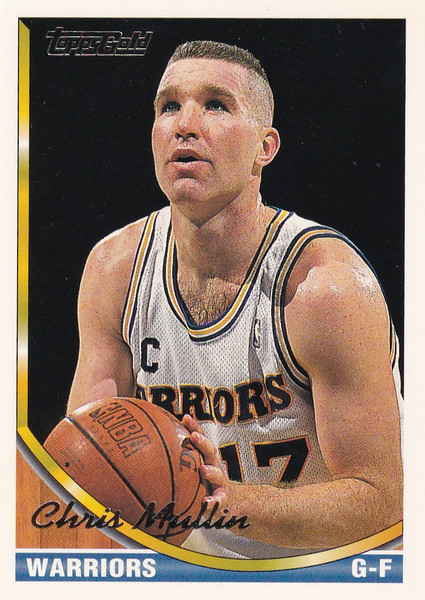 1993 TOPPS GOLD #191 CHRIS MULLIN- GOLDEN STATE WARRIORS