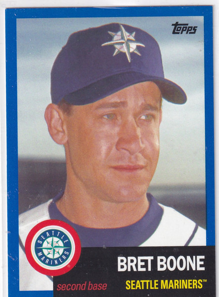 2016 TOPPS LIVING SET #4 BRET BOONE BLUE 46/199- SEATTLE MARINERS