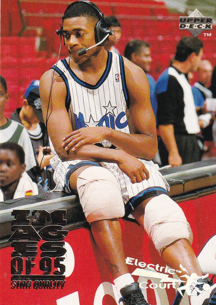 1995 UPPER DECK #330 NICK ANDERSON ELECTRIC COURT- OLRANDO MAGIC