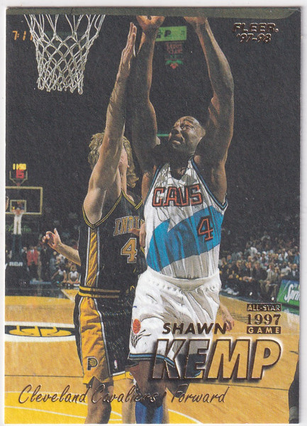 1998 FLEER #291 SHAWN KEMP ALL STAR GAME- CLEVELAND CAVALIERS