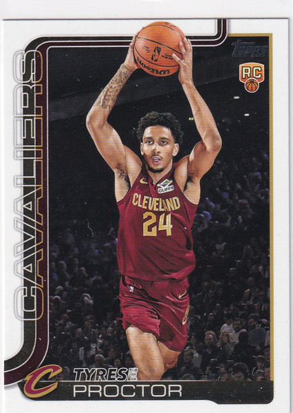 2025 TOPPS #250 TYRESE PROCTOR- CLEVELAND CAVALIERS