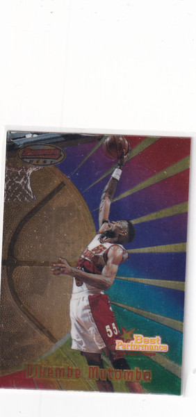 1998 BOWMAN BEST #100 DIKEMBE MUTOMBO BEST PERFORMANCE- DENVER NUGGETS