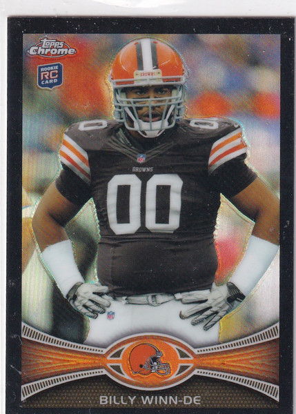 2012 TOPPS CHROME #196 BILLY WINN REFRACTOR /299- CLEVELAND BROWNS
