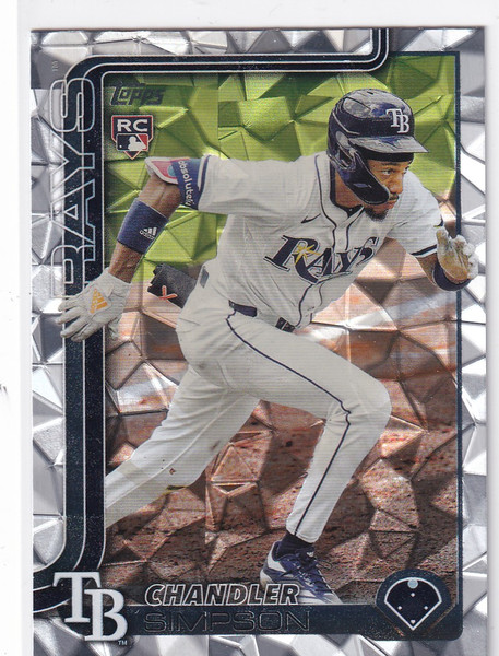 2025 TOPPS UPDATE #US277 CHANDLER SIMPSON DIAMENTE- TAMPA BAY RAYS