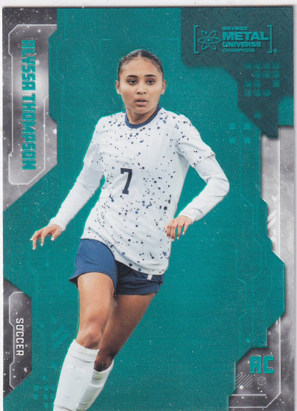 2024 METAL UNIVERSE #15 ALYSSA THOMPSON AQUA- ANGEL CITY