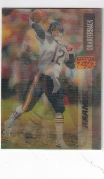 1995 PINNACLE #8 ERIK KRAMER SPORT FLIX 3D- CHICAGO BEARS