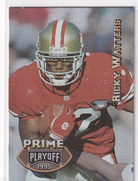 1995 PLAYOFF PRIME #131 RICKY WATTERS- SAN FRANCISCO 49ERS
