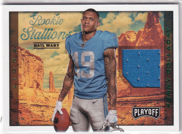 2017 PLAYOFF #RS-KG KENNY GOLLADAY ROOKIE STALLION PATCH- DETROIT LIONS