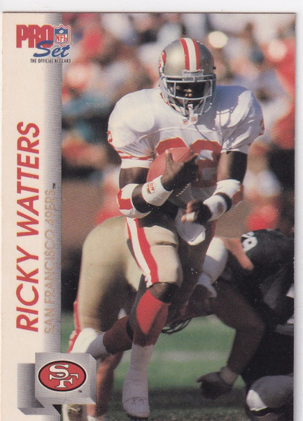 1992 POR SET #652 RICKY WATTERS- SAN FRANCISCO 49ERS