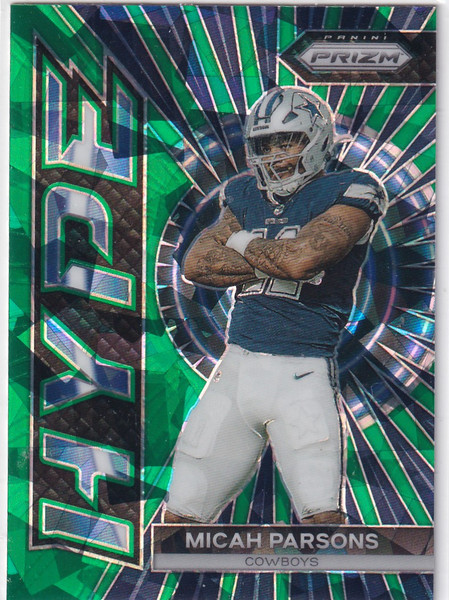 2023 PRIZM #H-15 MICAH PARSONS HYPE CRACKED ICE- DALLAS COWBOYS