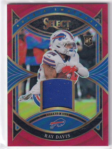 2024 SELECT #RS-RDS RAY DAVIS RED PRIZM PATCH- BUFFALO BILLS