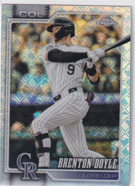 2026 TOPPS CHROME #125 BRENTON DOYLE LOGOFRACTOR- COLORADO ROCKIES