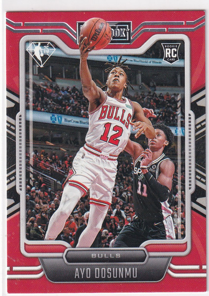 2021-22 CHRONICALS PLAYBOOK #293 AYO DOSUNMU- CHICAGO BULLS