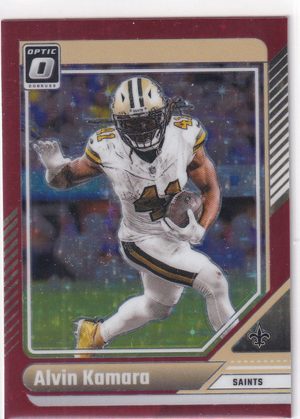 2024 DONRUSS #140 ALVIN KAMARA RED- NEW ORLEANS SAINTS