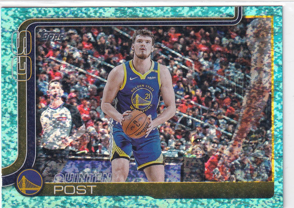 2025 TOPPS #139 QUINTEN POST TEAL FOIL- GOLDEN STATE WARRIORS