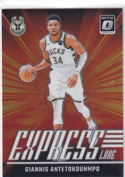 2024-25 DONRUSS OPTIC #22 GIANNIS ANTETOKOUNMPO EXPRESS LANE- MILWAUKEE BUCKS
