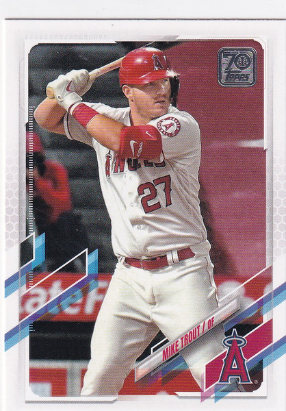 2021 TOPPS #27 MIKE TROUT- LOS ANGELES ANGELS