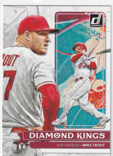 2022 DONRUSS #14 MIKE TROUT DIAMOND KINGS- LOS ANGELES ANGELS