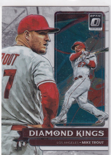 2022 DONRUSS OPTIC #14 MIKE TROUT DIAMOND KINGS- LOS ANGELES ANGELS