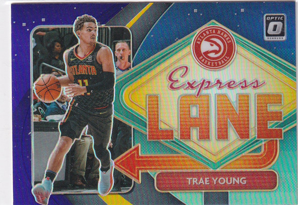 2020-21 DONRUSS OPTIC #11 TRAE YOUNG EXPRESS LANE- ATLANTA HAWKS
