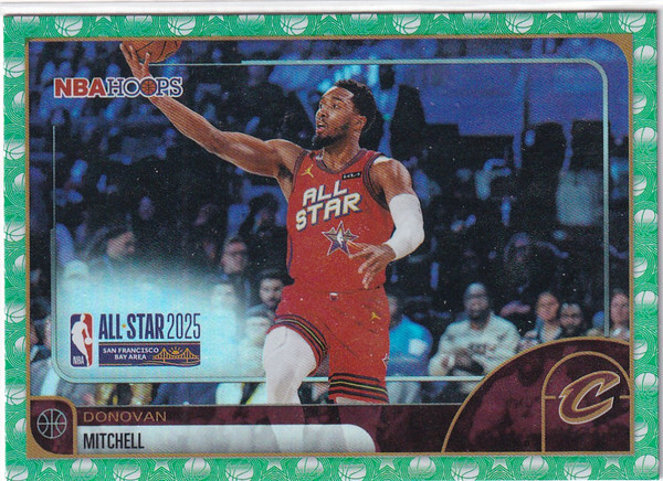 2026 NBA HOOPS #287 DONOVAN MITCHELL ALL STAR GREEN- CLEVELAND CAVALIERS