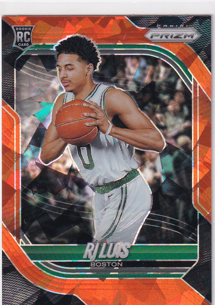 2025-26 PRIZM #53 RJ LUIS CRACKED ICE- BOSTON CELTICS