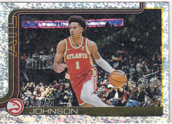 2025 TOPPS #65 JALEN JOHNSON FOIL- ATLANTA HAWKS