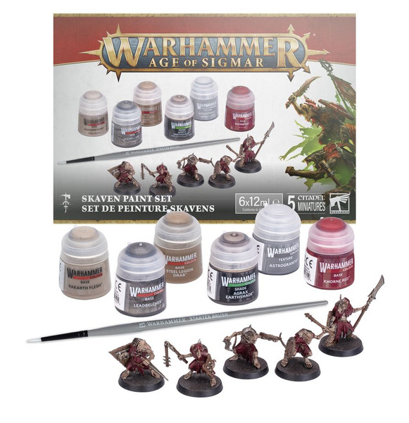 Warhammer AGE OF SIGMAR SKAVEN PAINT SET