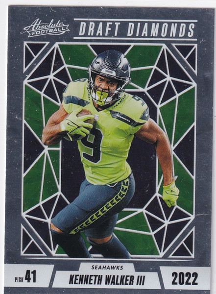 2024 ABSOLUTE #DD-KWR KENNETH WALKER DRAFT DIAMOND- SEATTLE SEAHAWKS