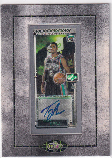 2004 TOPPS #MA-TB TROY BELL MINI MATRIX FRAME AUTO- MMEPHIS GRIZZLIES