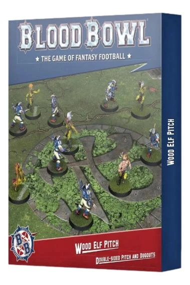 Warhammer: BLOOD BOWL WOOD ELF PITCH DOUBLE SIDED PITCH AND DUGOUTS