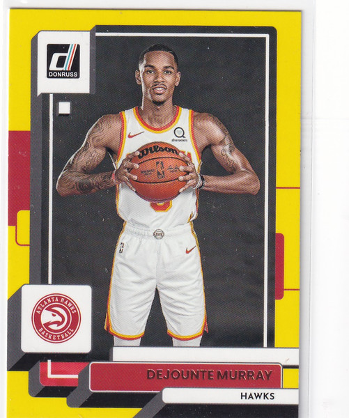 2022-23 DONRUSS #61 DEJOUNTE MURRAY YELLOW- ATLANTA HAWKS