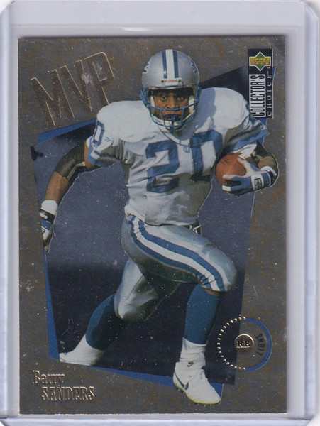 1996 Upper Deck Collector's Choice MVP Gold #M16 Barry Sanders - Lions