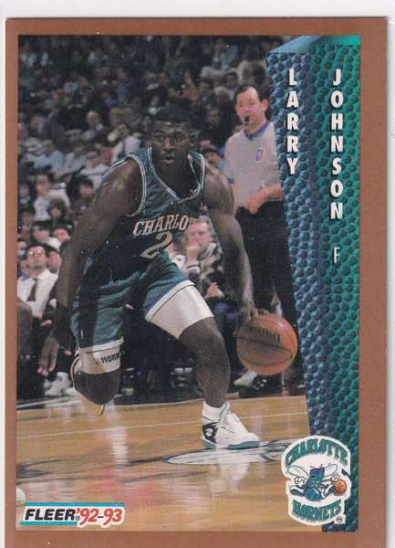 1992 FLEER #25 LARRY JOHNSON- CHARLOTTE HORNETS