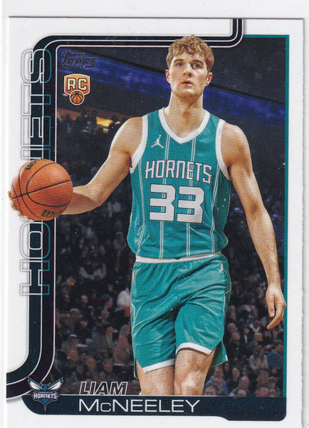 2025 TOPPS #229 LIAM MCNEELEY- CHARLOTTE HORNETS