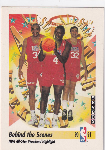 1991 SKYBOX #317 BEHIND THE SCENES NBA ALL STAR WEEKEND- PHOENIX SUNS